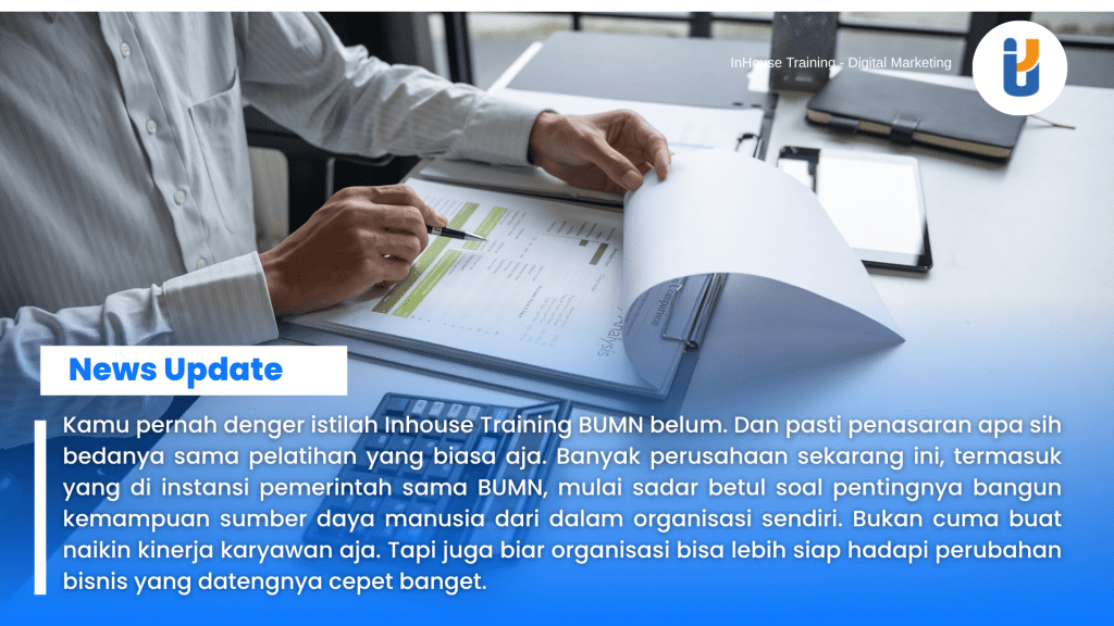 Karyawan BUMN mengikuti program inhouse training di kantor bersama trainer profesional